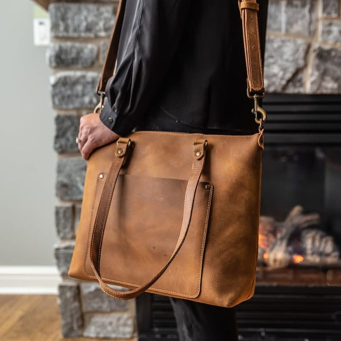 Hand-Made Leather Tote Bag